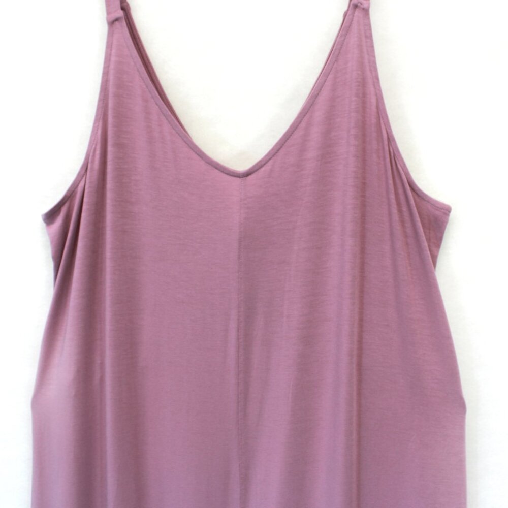 Athleta Pink Nighttime Bliss V-Neck Sleep Romper Jumpsuit Lingerie PJ Small - Picture 9 of 11